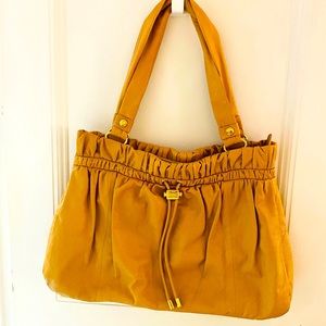 Badgley Mischka Tan Leather Tote